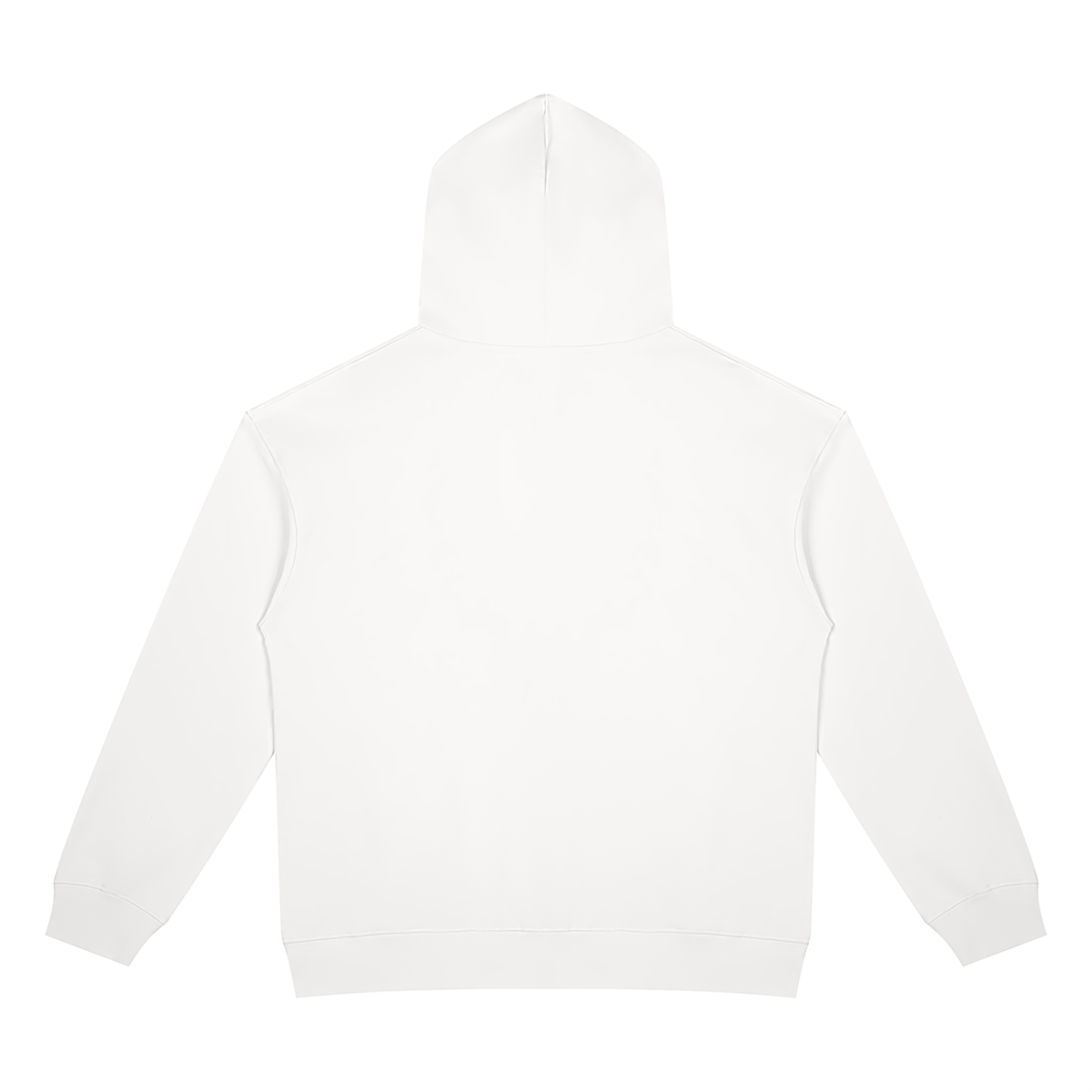 White/Black Heavyweight Full Zip Hoodie Compass