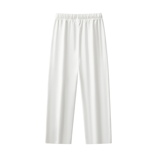 White Heavyweight Straight-Leg Sweatpants Compass