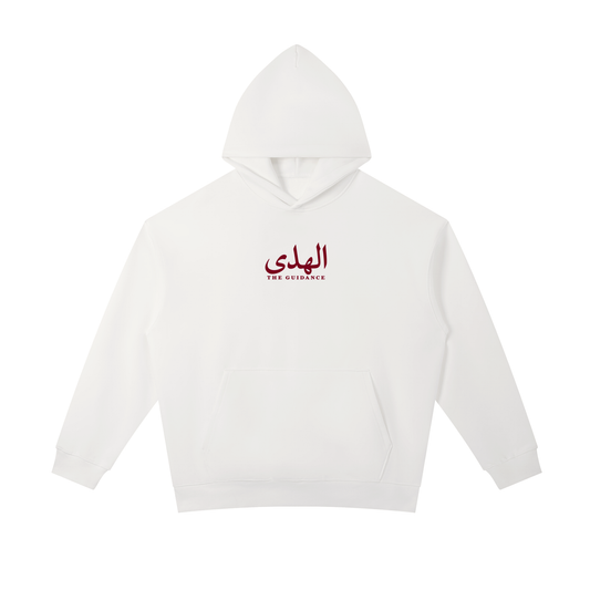 White/Burgundy Hoodie