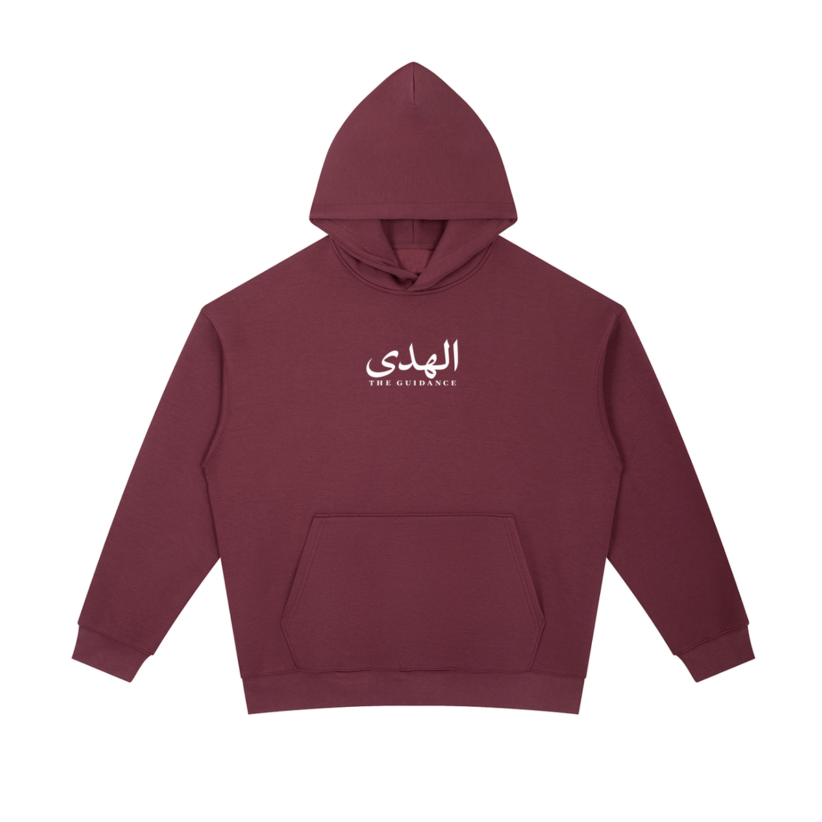 Maroon/White Hoodie