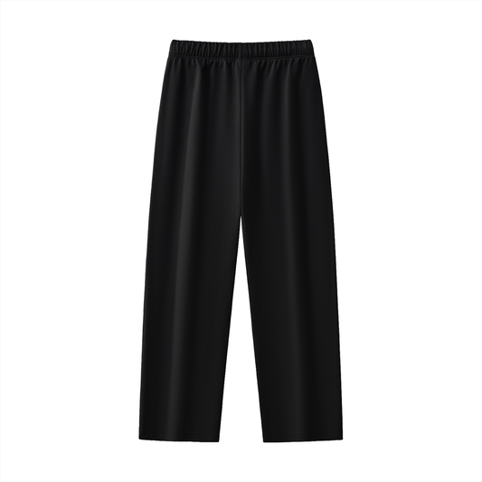 Black/White Heavyweight Straight-Leg Sweatpants Compass