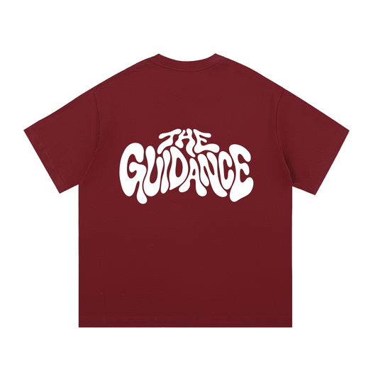 Red Wine/White T-Shirt The Guidance